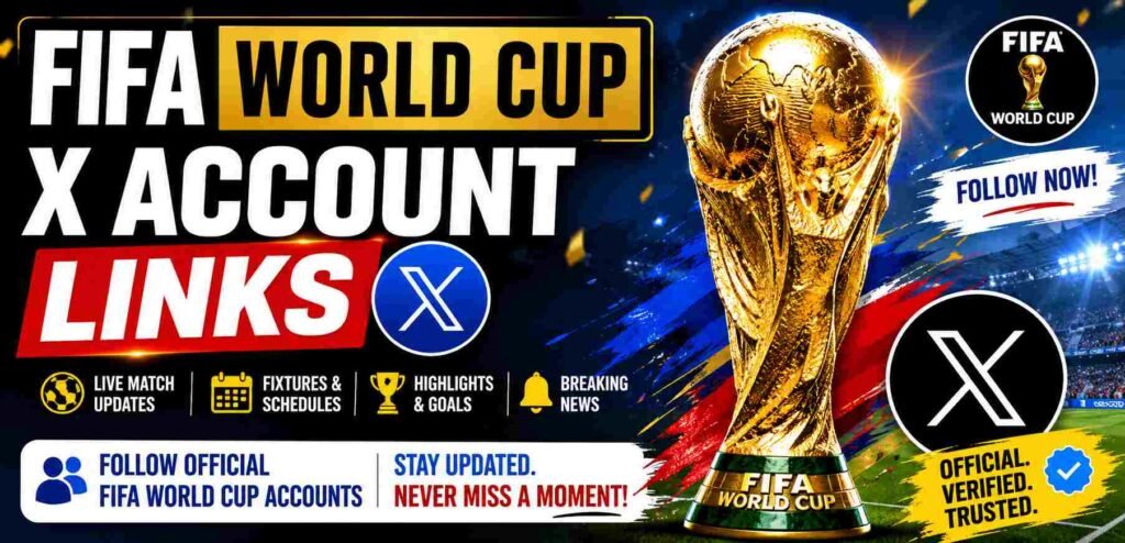 FIFA World Cup X Account Links – Follow Official FIFA World Cup Updates