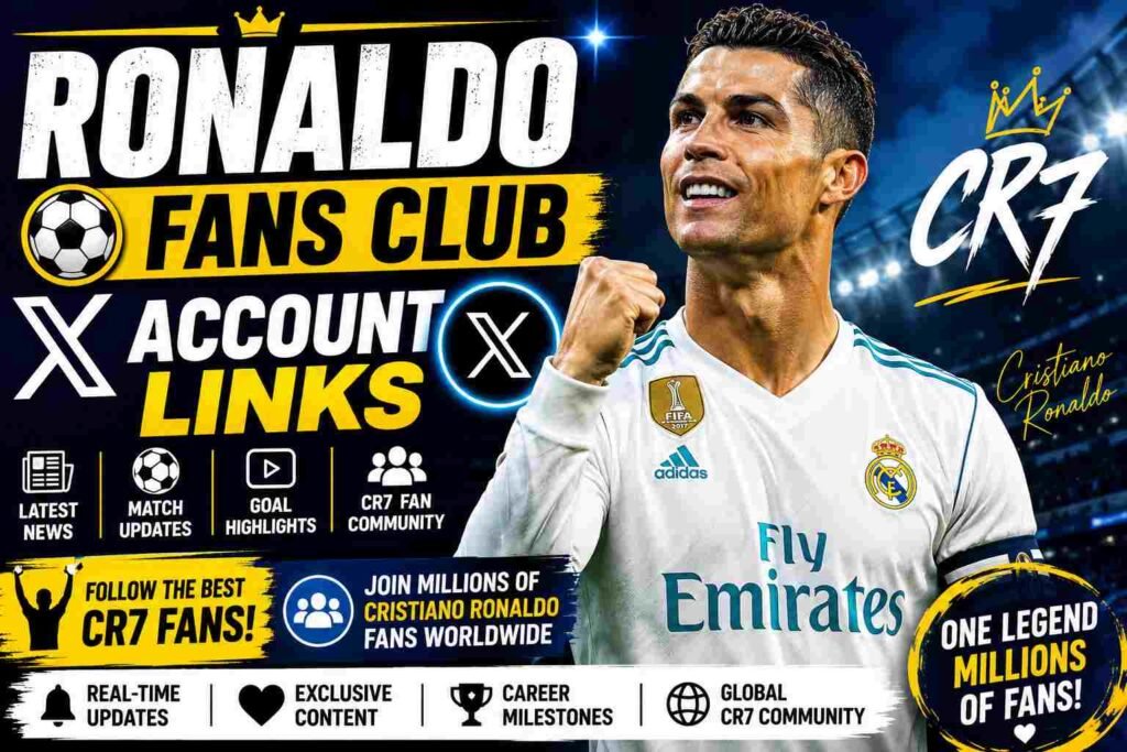 Ronaldo Fans Club X Account Links – Follow the Biggest CR7 Fan Communities